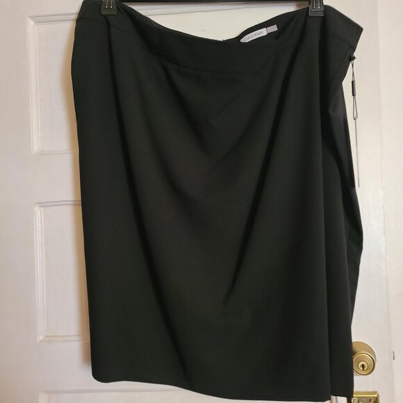 Calvin Klein Black Pencil Skirt 24w NWT - Picture 9 of 10